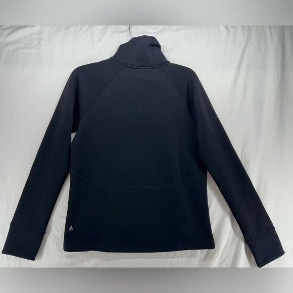 ATHLETA Altitude Polartec Funnel Neck Sweatshirt Women's Size XS Black - Picture 2 of 10